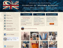 Tablet Screenshot of museumofbritishsurfing.org.uk